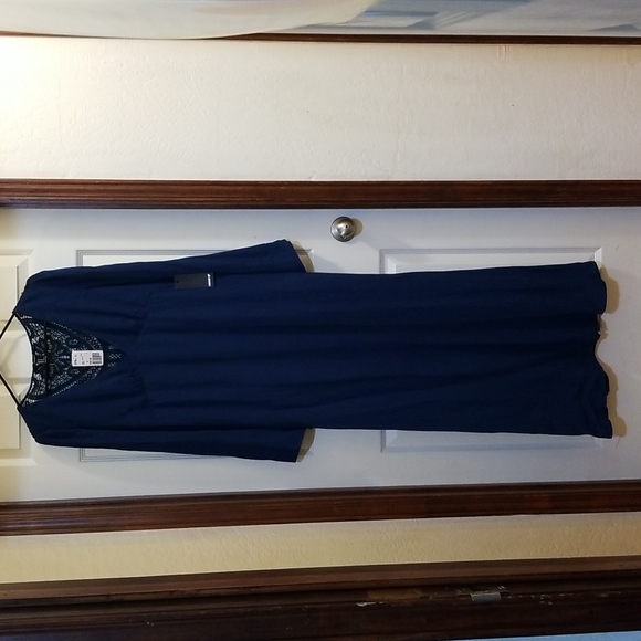 Crochet Back Maxi Dress - Picture 1 of 10